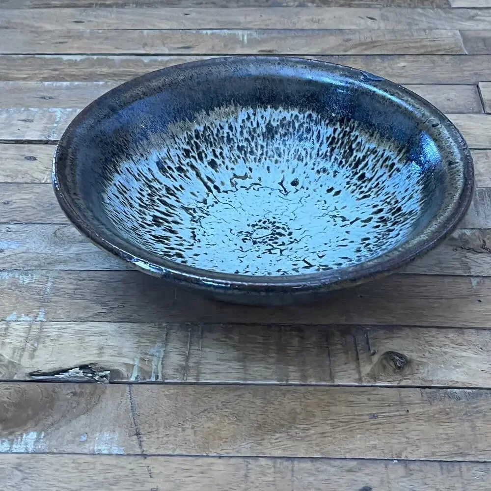 Vintage Art Pottery Bowl 9.5